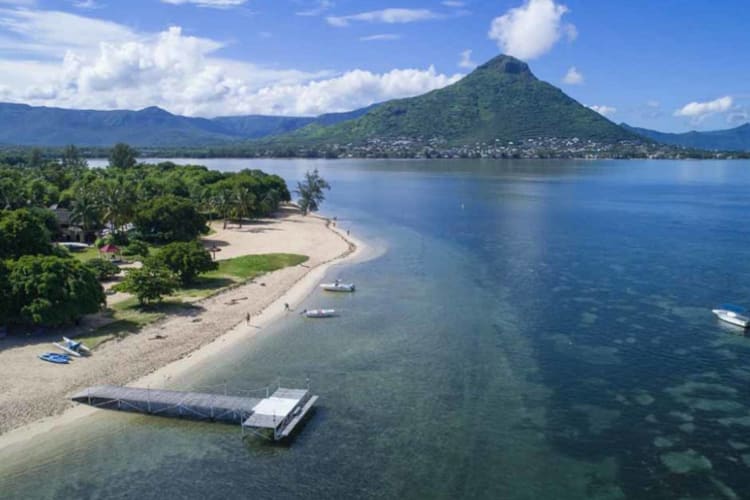 Aerial of beach